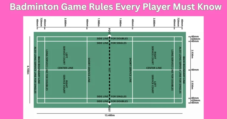 Badminton Game Rules